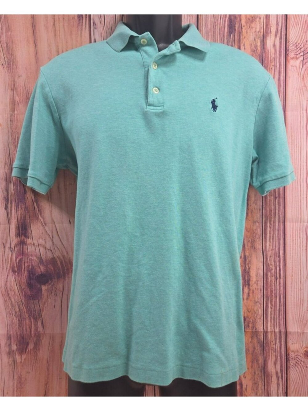 Polo Ralph Lauren Mens Green Classic Fit Polo Medium